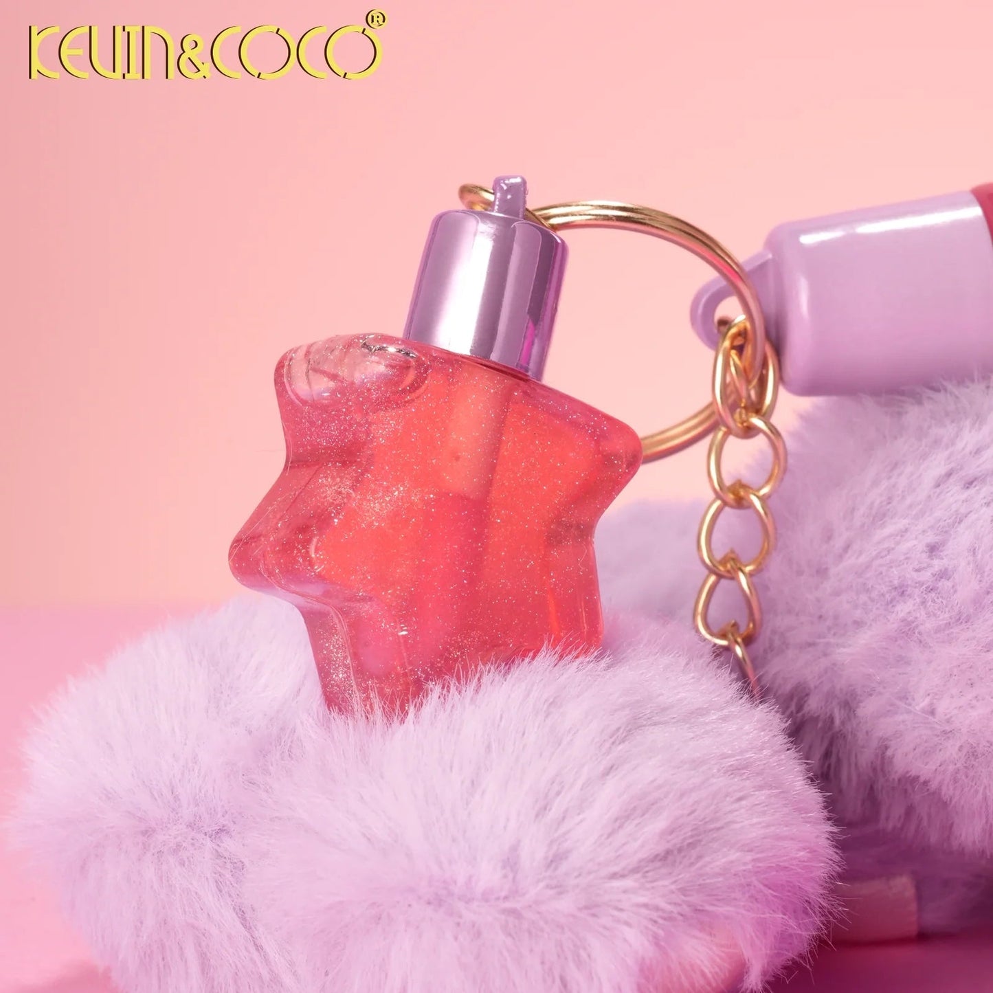 KEVIN & COCO PURPLE BOULETTE MEMORY LOVE LIP GLOSS AND LIP OIL SET