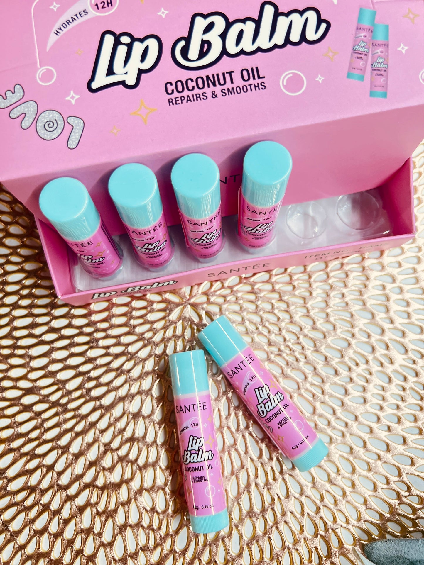COCONUT OIL LIP BALM SET OF 2