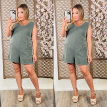 Load image into Gallery viewer, Soft Front Pocket Romper: Olive
