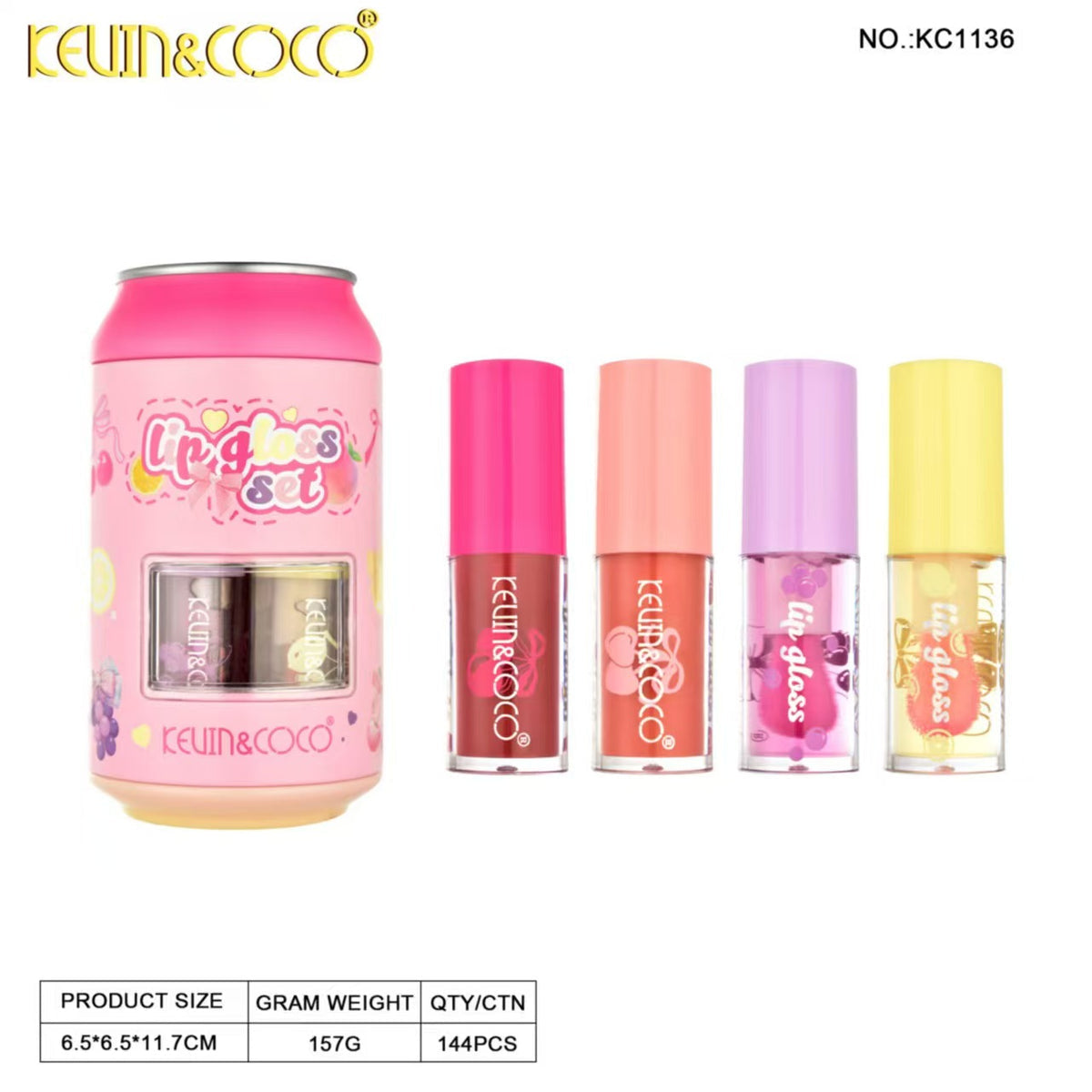 KEVIN & COCO LIP GLOSS SET