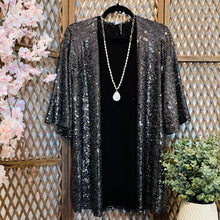 Load image into Gallery viewer, Black Sparkle Cardigan
