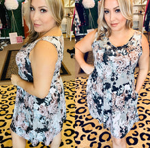 Load image into Gallery viewer, Taupe Multi Print Floral Dress
