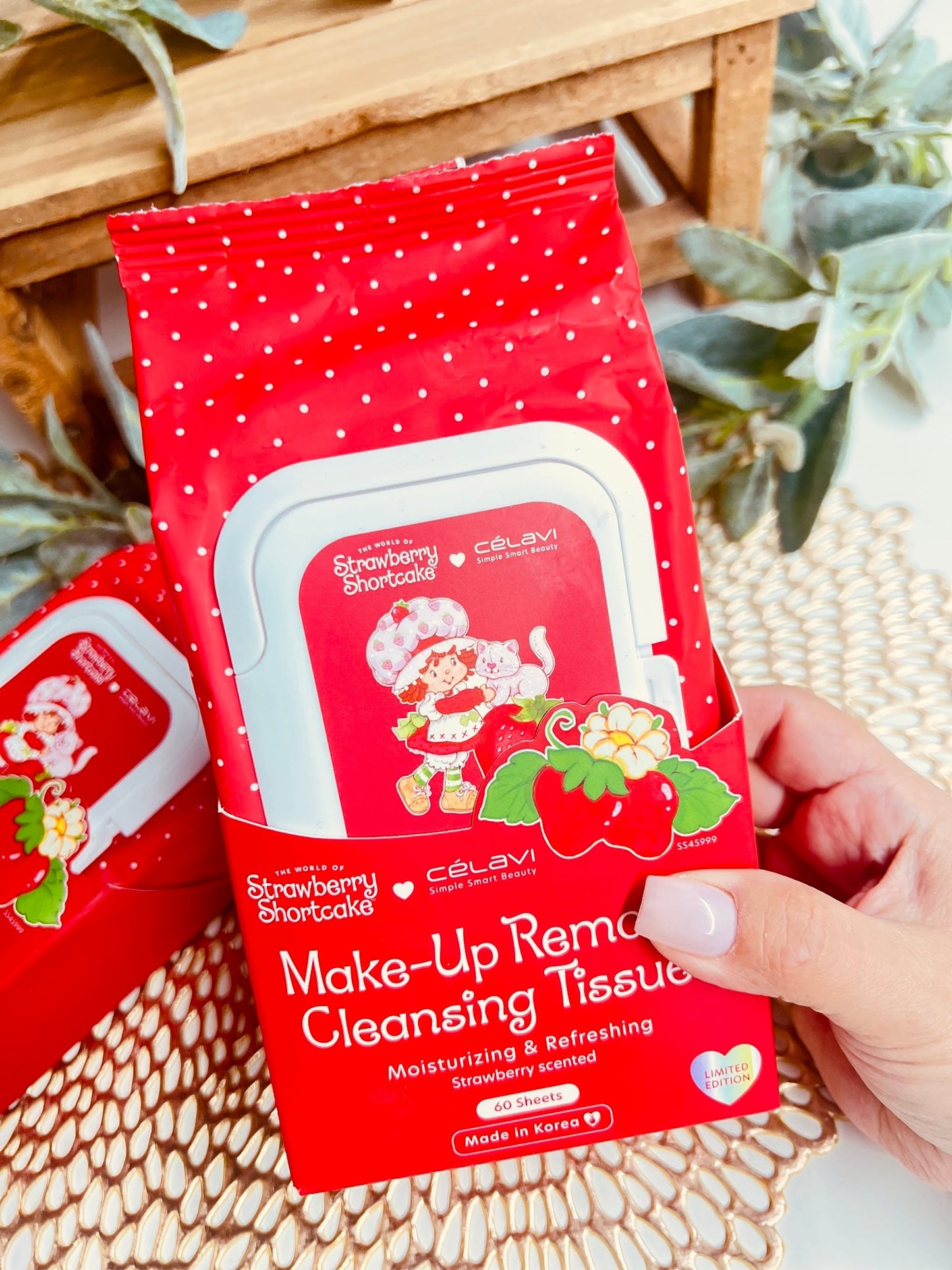 STRAWBERRY SHORTCAKE MAKE-UP REMOVER CLEANSING WIPES