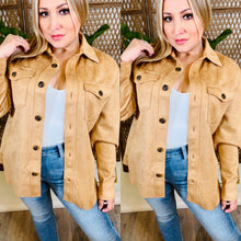 Load image into Gallery viewer, Camel Suede Jacket
