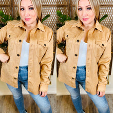 Load image into Gallery viewer, Camel Suede Jacket
