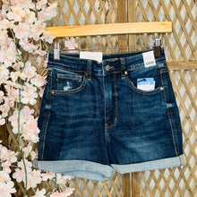 Load image into Gallery viewer, Judy Blue High Waist Tummy Control Cool Denim Shorts: Dark Wash
